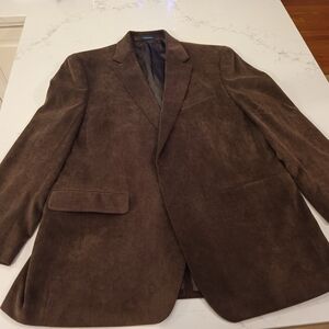 Exquisite Ralph By Ralph Lauren Men's 44R Rich Brown Corduroy Blazer/Sportcoat